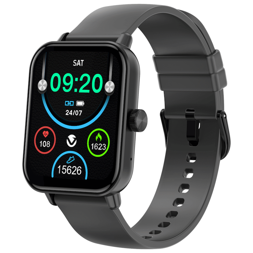 Volkano Wearables Volkano Chroma Series Smartwatch with Dark Grey Strap