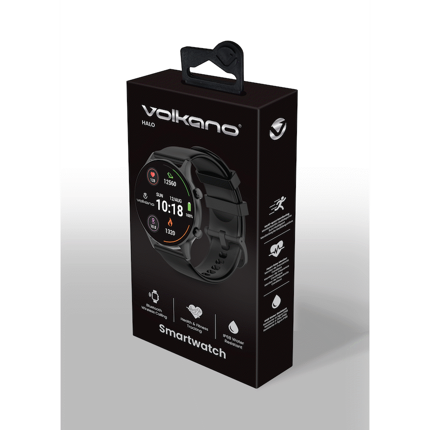 Volkano Wearables Volkano Halo Series Smartwatch - Black