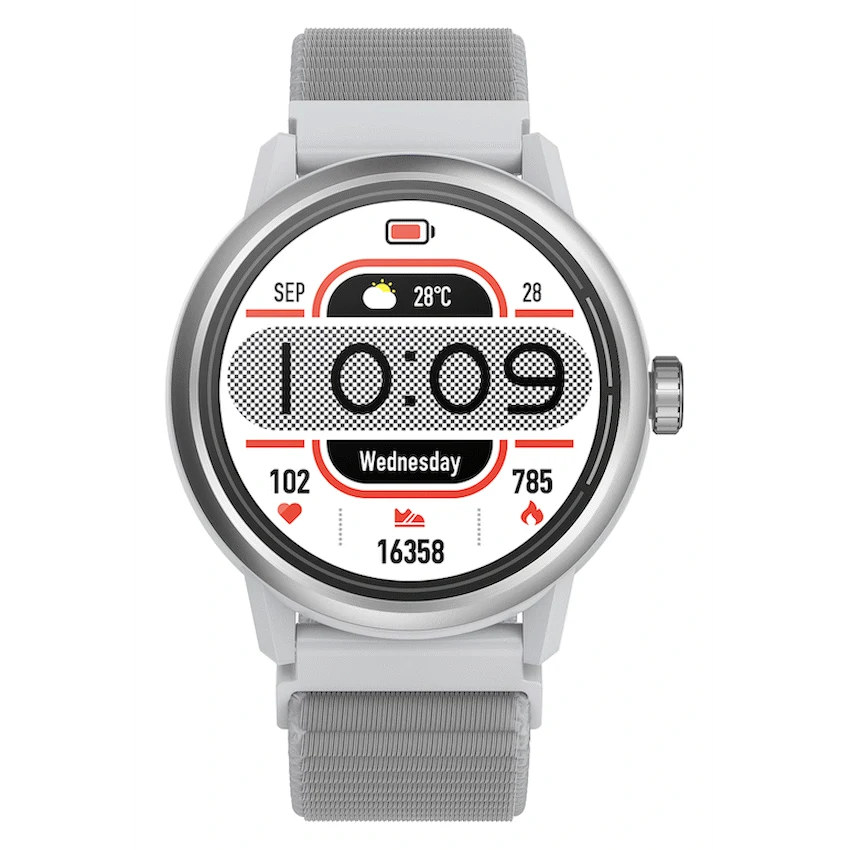 Volkano Wearables Volkano Tide Series Waterproof Smart Watch - Silver