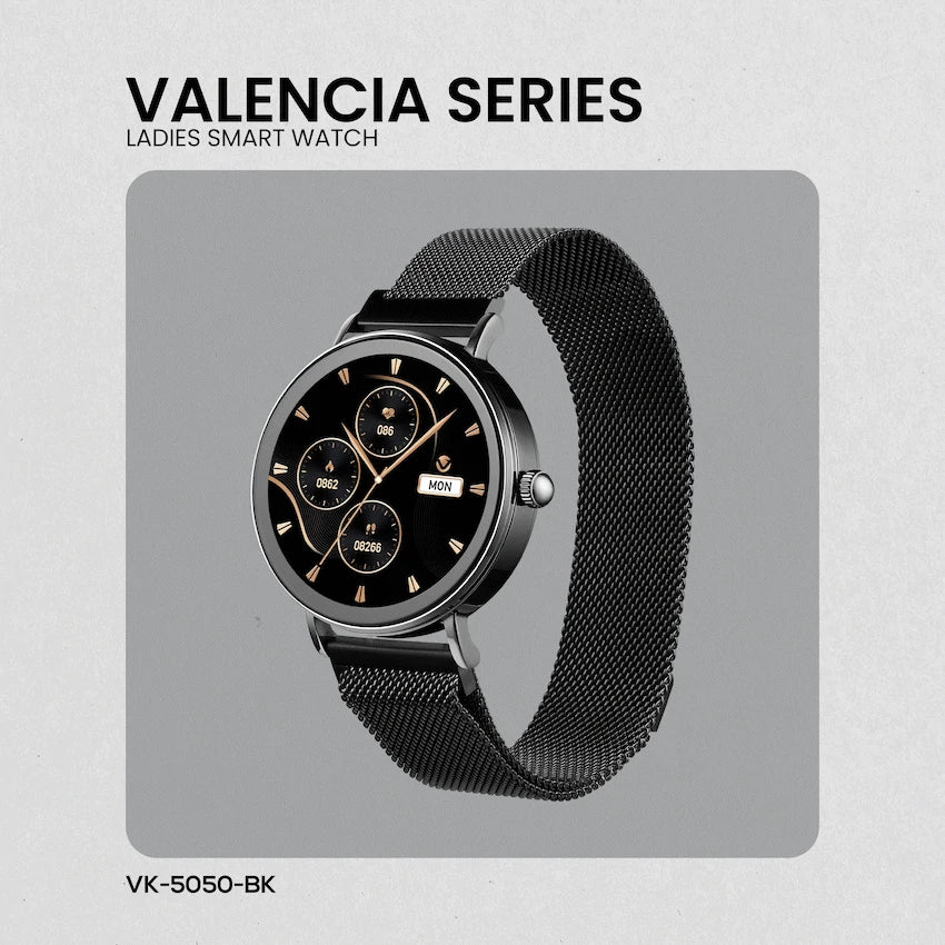 Volkano Wearables Volkano Valencia Series Ladies Smart Watch - Black