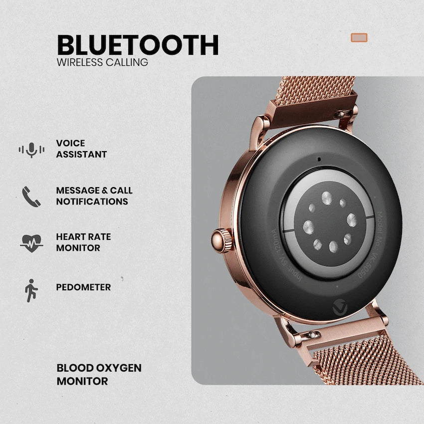 Volkano Wearables Volkano Valencia Series Ladies Smart Watch - Rose Gold