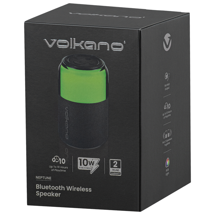 VolkanoX Audio Volkano Neptune Bluetooth Wireless Speaker - Black