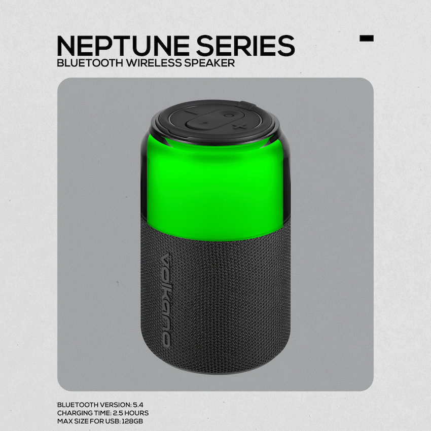 VolkanoX Audio Volkano Neptune Bluetooth Wireless Speaker - Black