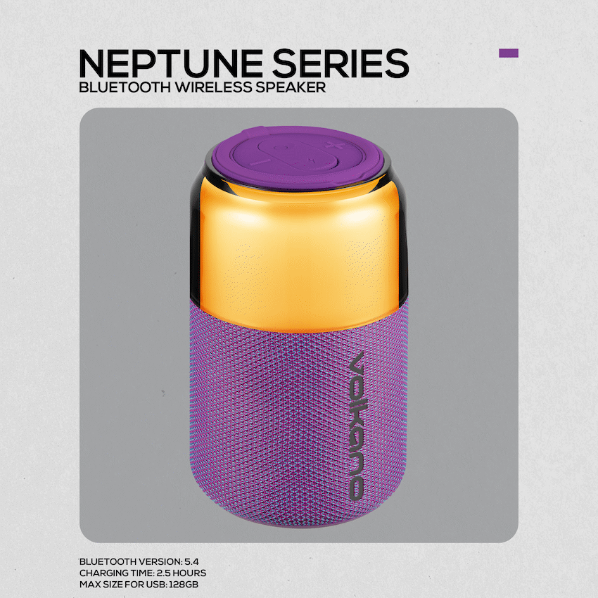 VolkanoX Audio Volkano Neptune Bluetooth Wireless Speaker - Purple