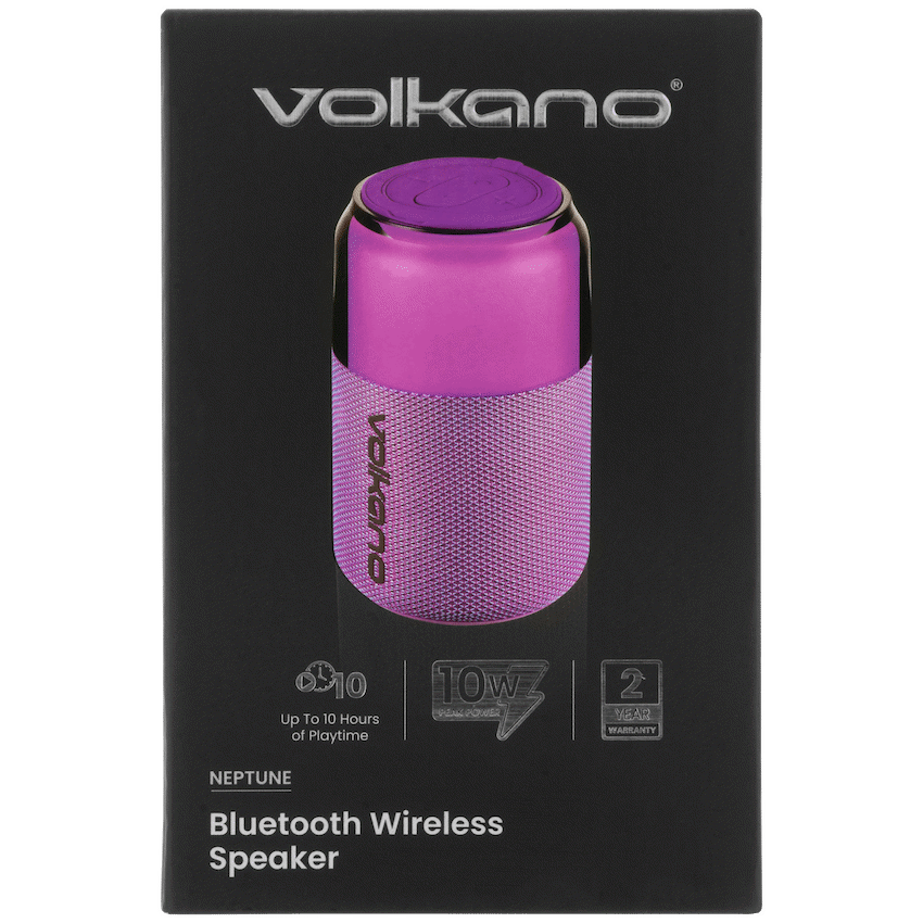 VolkanoX Audio Volkano Neptune Bluetooth Wireless Speaker - Purple