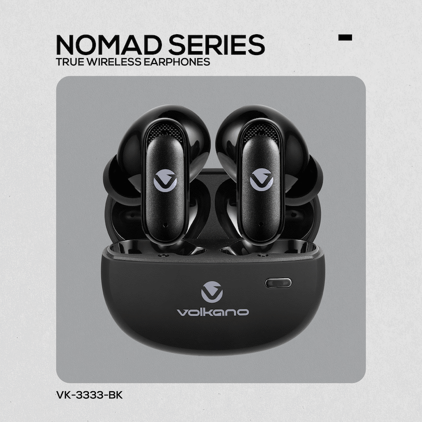 VolkanoX Audio Volkano Nomad Active Noise-Cancelling True Wireless Earphones - Black