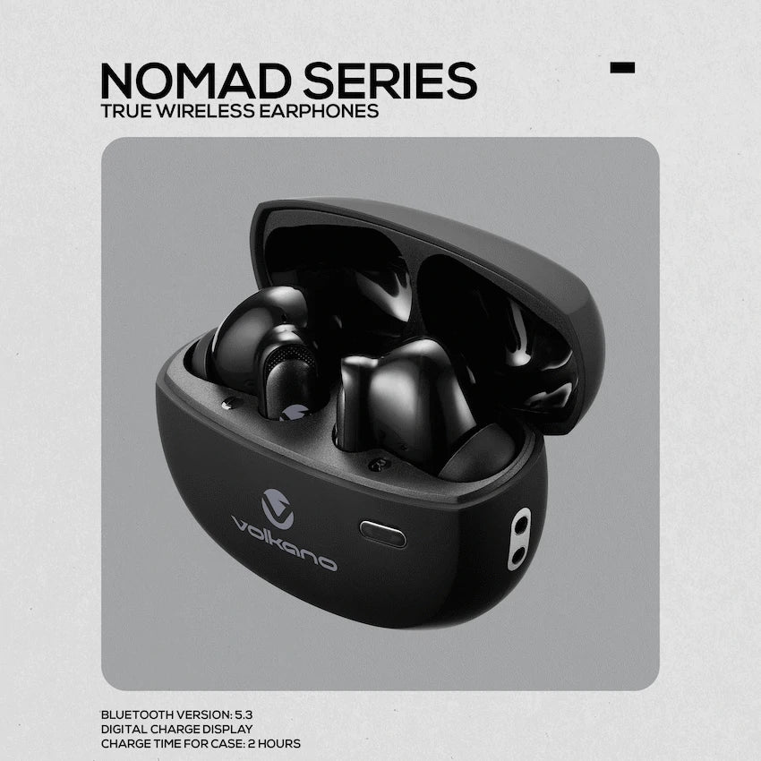 VolkanoX Audio Volkano Nomad Active Noise-Cancelling True Wireless Earphones - Black