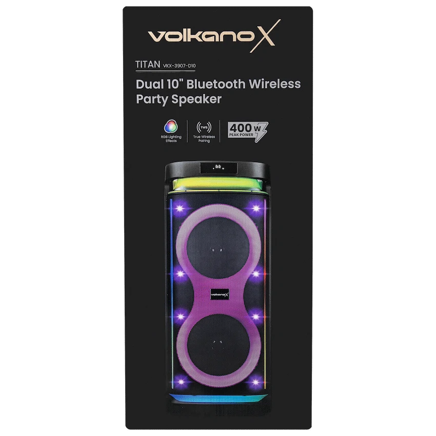 VolkanoX Audio Volkano X Titan Series Dual 10" Party Speaker