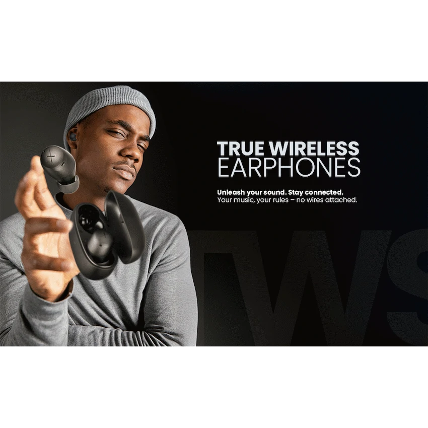 VolkanoX Audio Volkano X VXT200B True Wireless Earphones with Hybrid Active Noise Cancelling