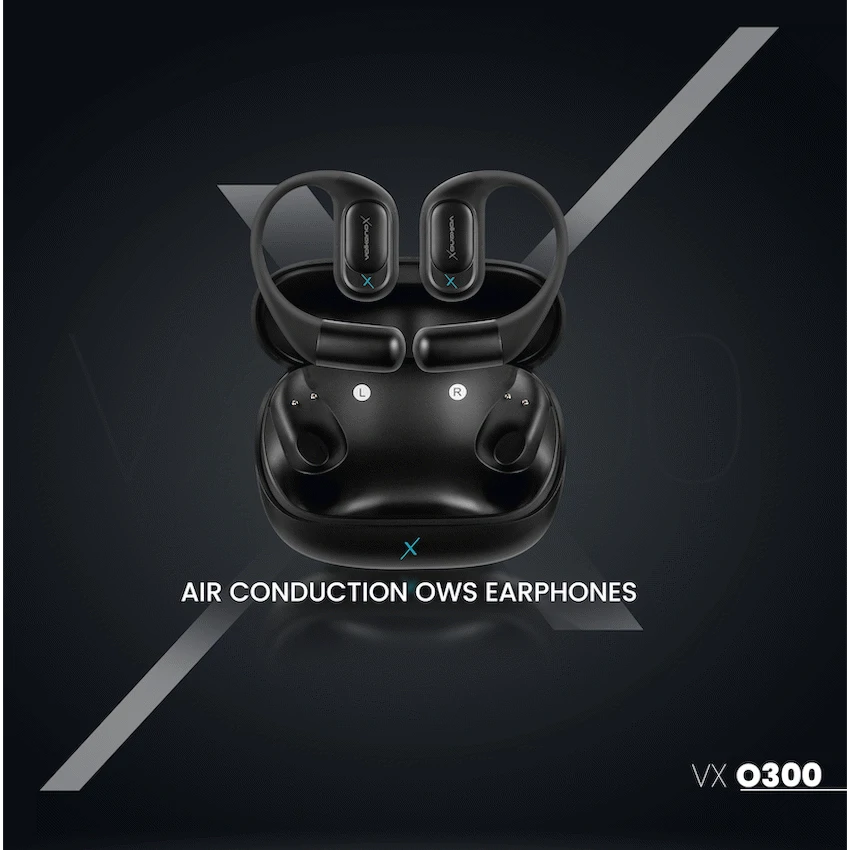 VolkanoX Audio VolkanoX O300 Air Conduction OWS Earphones - Black