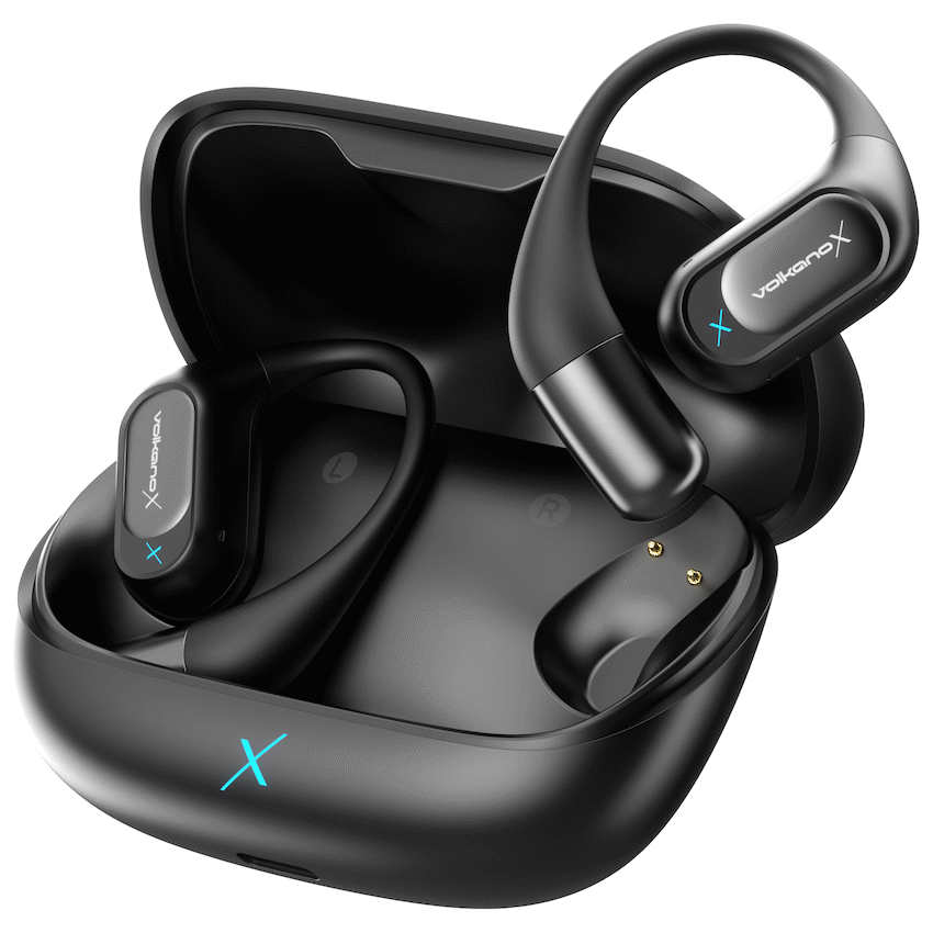 VolkanoX Audio VolkanoX O300 Air Conduction OWS Earphones - Black