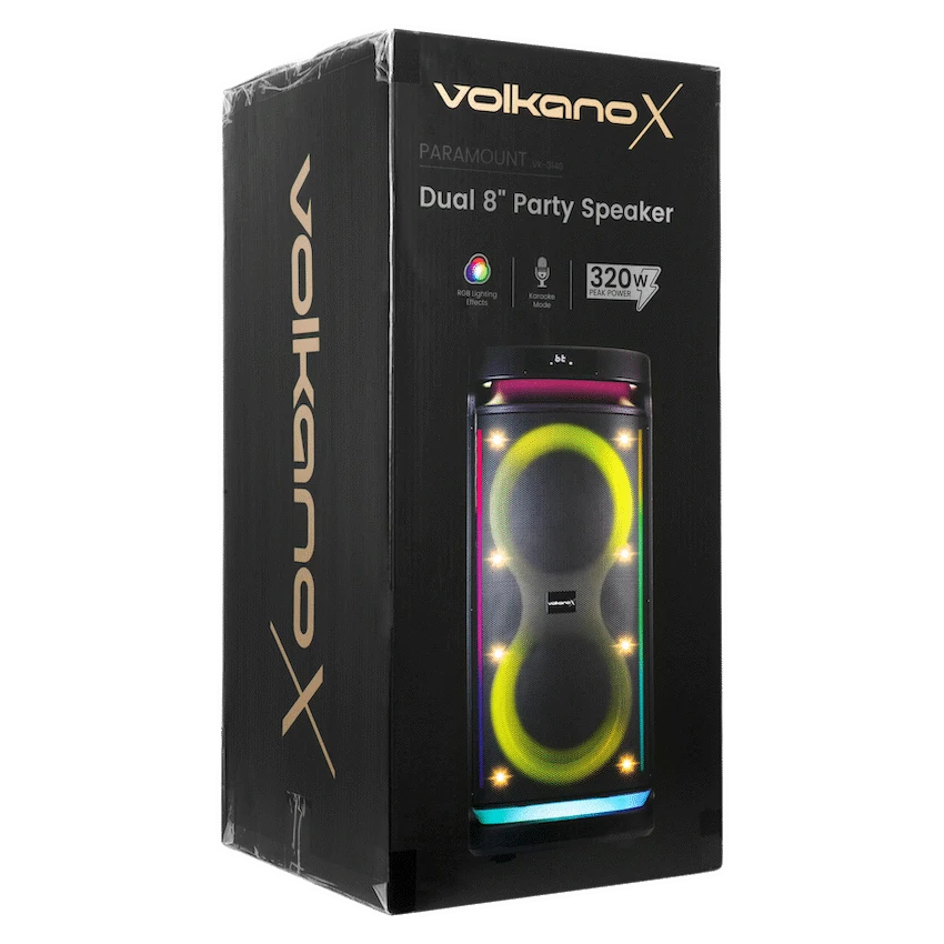 VolkanoX Audio VolkanoX Paramount Series 8" Bluetooth Party Speaker - 80w