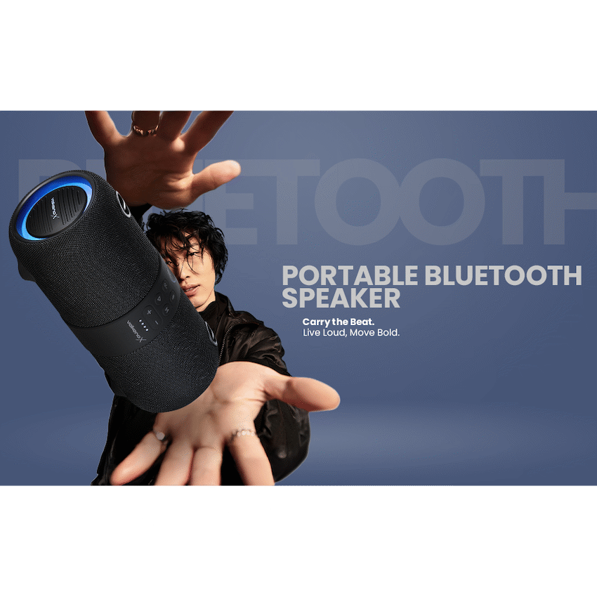 VolkanoX Audio VolkanoX Python Series Bluetooth Speaker - Black