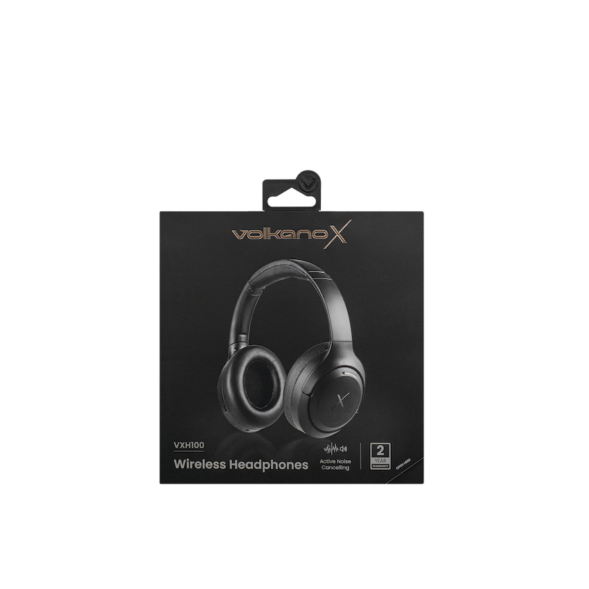 VolkanoX Audio VolkanoX VXH100 Bluetooth Headphones with ANC  - Black