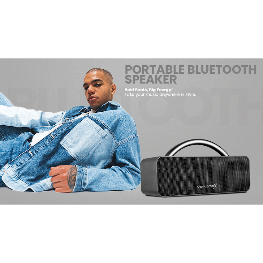 VolkanoX Audio VolkanoX VXS200 Portable Bluetooth Speaker - Black