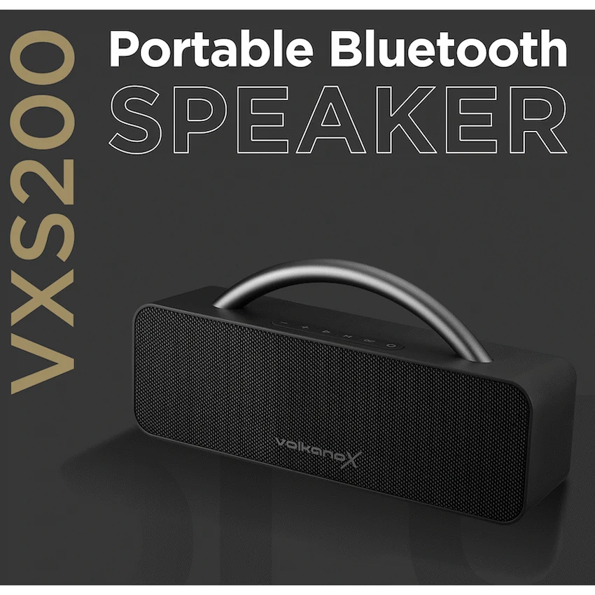 VolkanoX Audio VolkanoX VXS200 Portable Bluetooth Speaker - Black