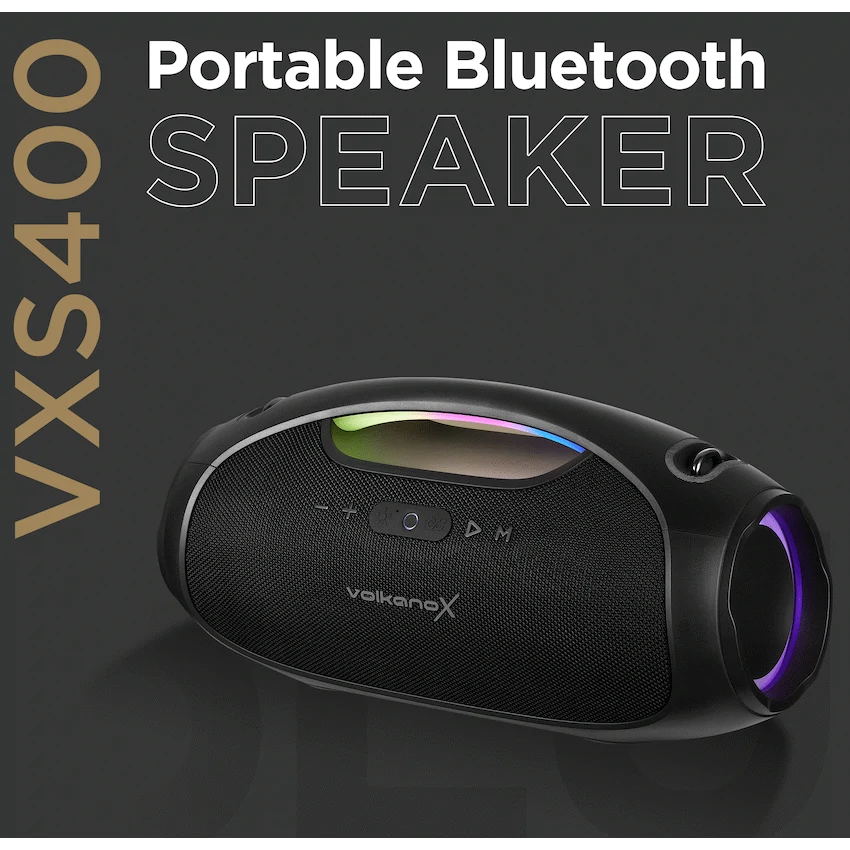 VolkanoX Audio VolkanoX VXS400 Portable Bluetooth Speaker - Black