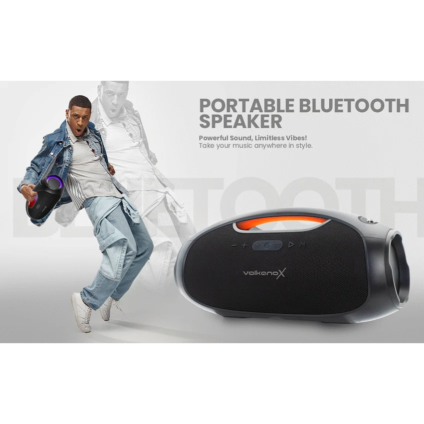 VolkanoX Audio VolkanoX VXS400 Portable Bluetooth Speaker - Black