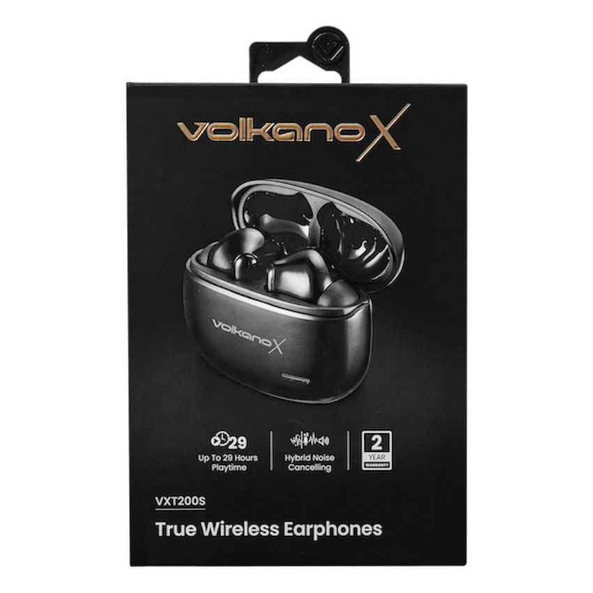 VolkanoX Audio VolkanoX VXT200S Hybrid ANC TWS Earphones - Black