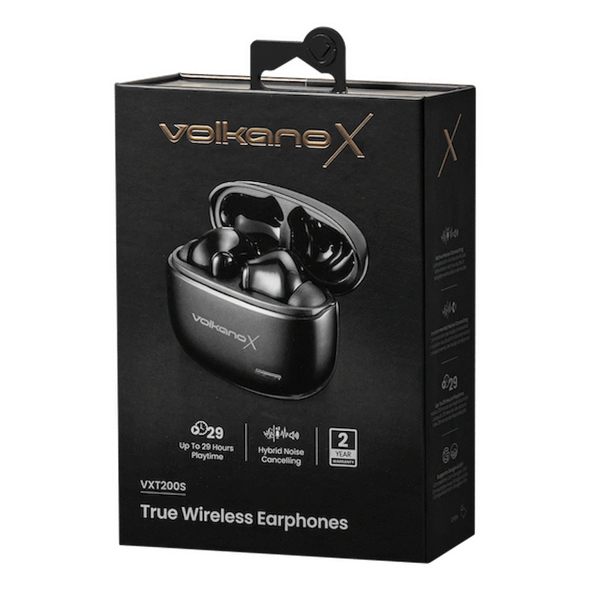 VolkanoX Audio VolkanoX VXT200S Hybrid ANC TWS Earphones - Black