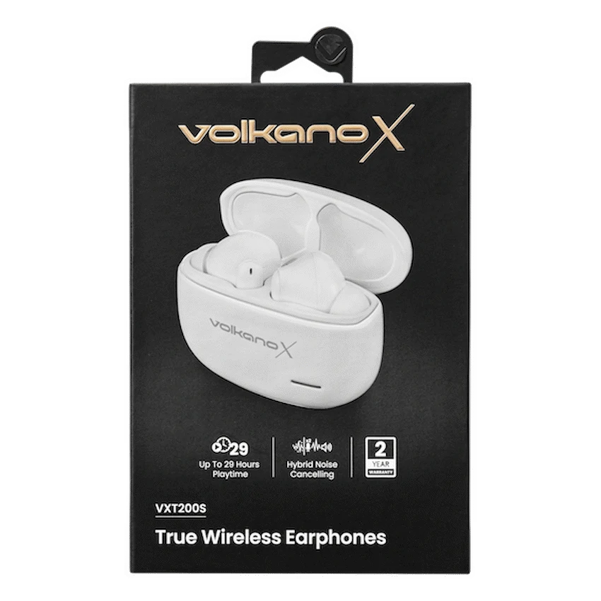 VolkanoX Audio VolkanoX VXT200S Hybrid ANC TWS Earphones - White