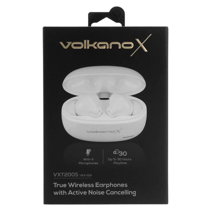 VolkanoX Audio VolkanoX VXT200S Hybrid ANC TWS Earphones - White