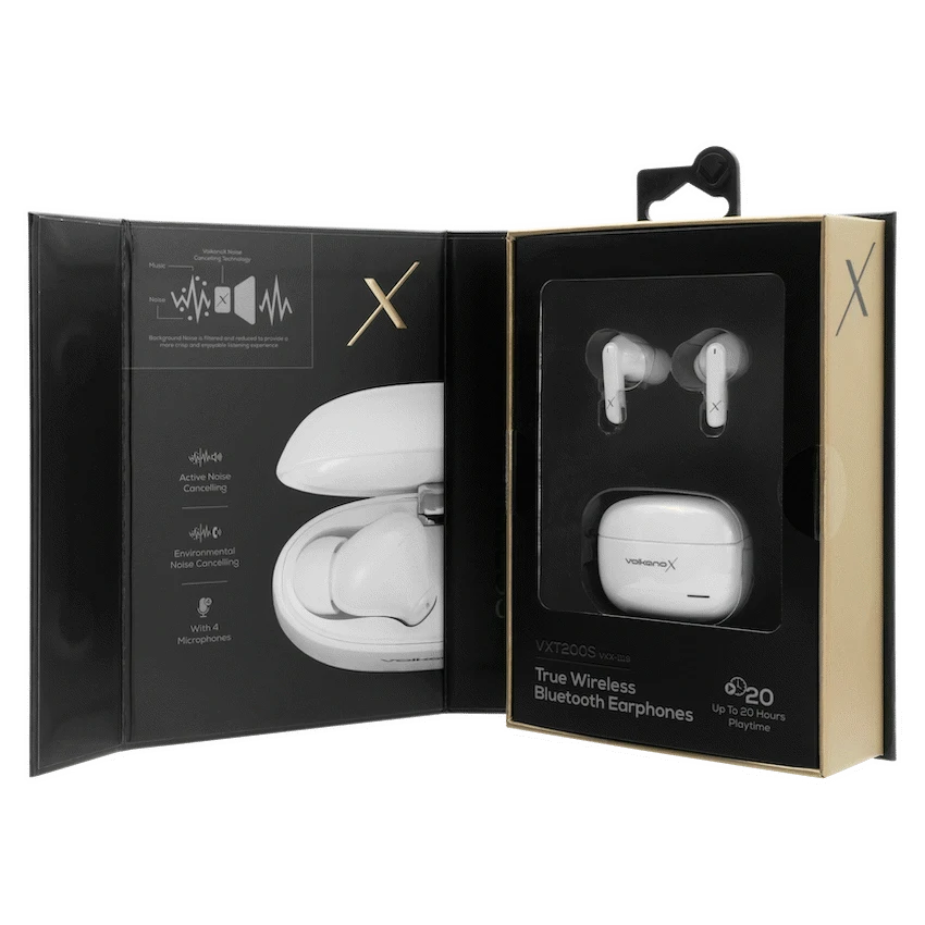 VolkanoX Audio VolkanoX VXT200S Hybrid ANC TWS Earphones - White