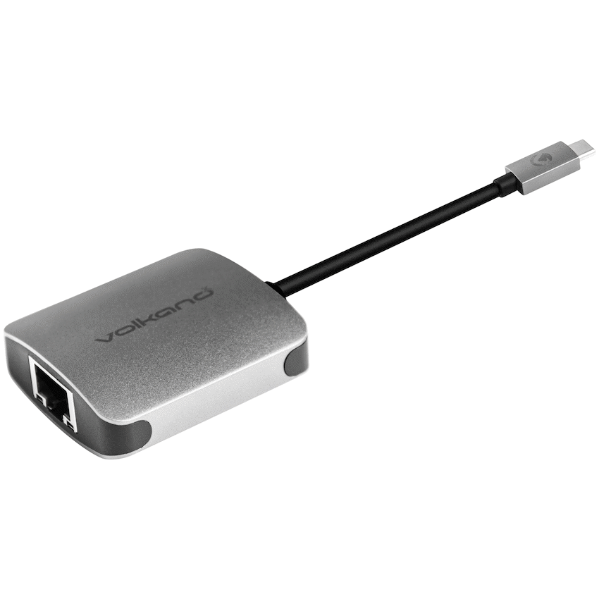 VolkanoX Computer Accessories VolkanoX Core LAN series USB Type C to Gigabit LAN adaptor - Charcoal