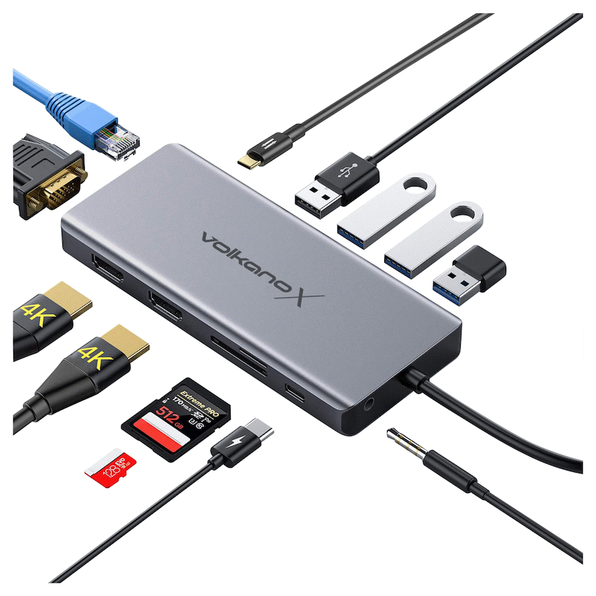 VolkanoX Computer Accessories VolkanoX Core Multi Duo 13-in-1 Type-C Hub