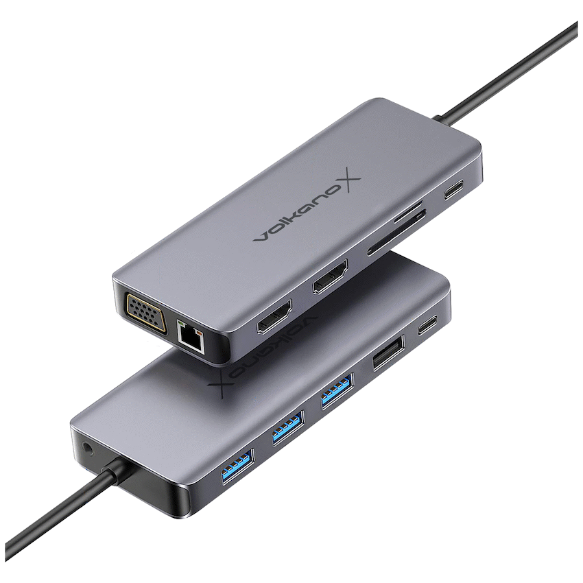 VolkanoX Computer Accessories VolkanoX Core Multi Duo 13-in-1 Type-C Hub
