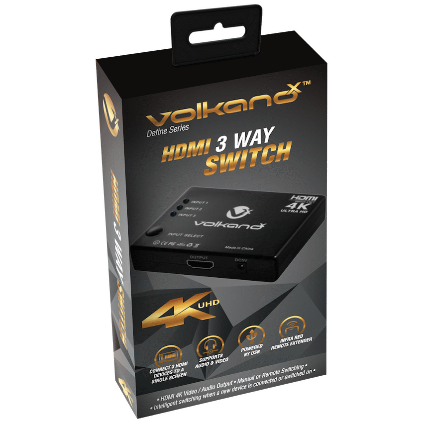 VolkanoX Computer Accessories VolkanoX Define Series HDMI Switch 3-Way