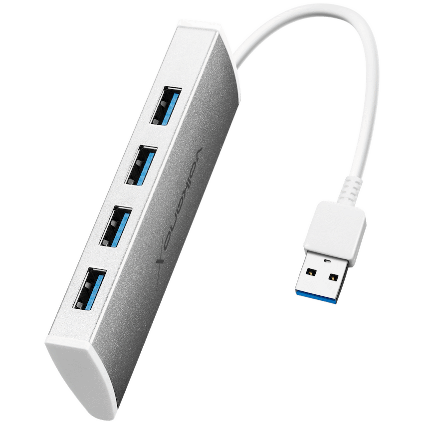 VolkanoX Computer Accessories VolkanoX Media Series 4-Port USB Hub with Power Cable