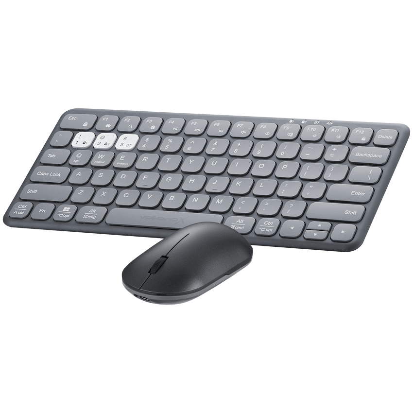 VolkanoX Computer Peripherals VolkanoX Blaze Bluetooth Wireless Keyboard and Mouse Combo - Graphite