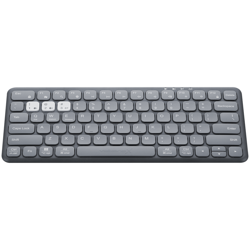 VolkanoX Computer Peripherals VolkanoX Blaze Bluetooth Wireless Keyboard and Mouse Combo - Graphite