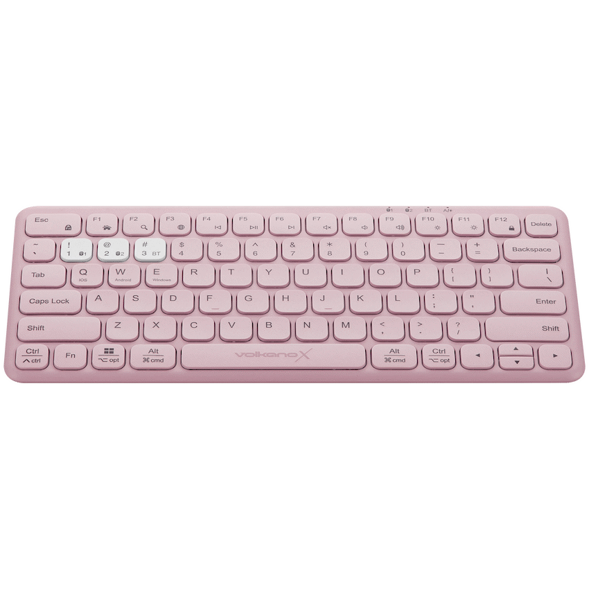 VolkanoX Computer Peripherals VolkanoX Blaze Bluetooth Wireless Keyboard and Mouse Combo - Rose