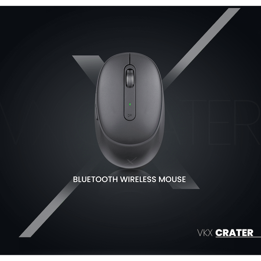 VolkanoX Computer Peripherals VolkanoX Crater Bluetooth Wireless Mouse - Graphite