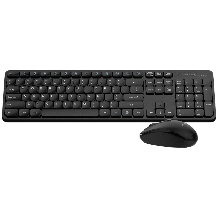 VolkanoX Computer Peripherals VolkanoX Garnet Bluetooth Wireless Keyboard and Mouse Combo - Black