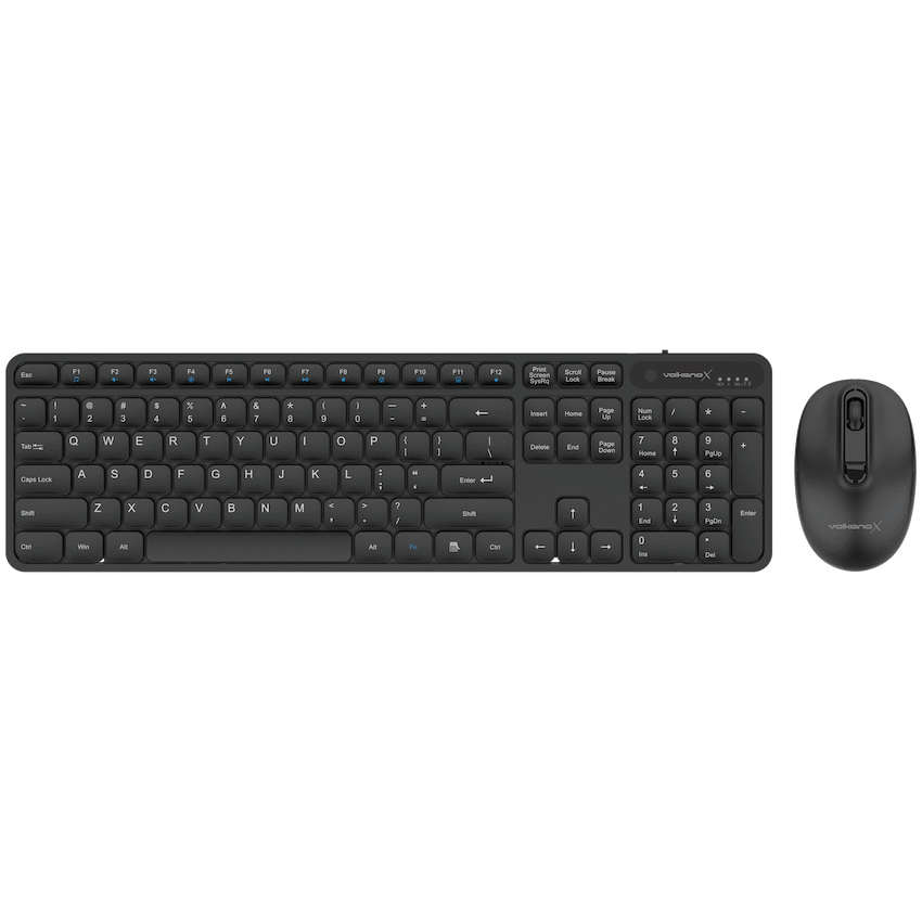 VolkanoX Computer Peripherals VolkanoX Garnet Bluetooth Wireless Keyboard and Mouse Combo - Black