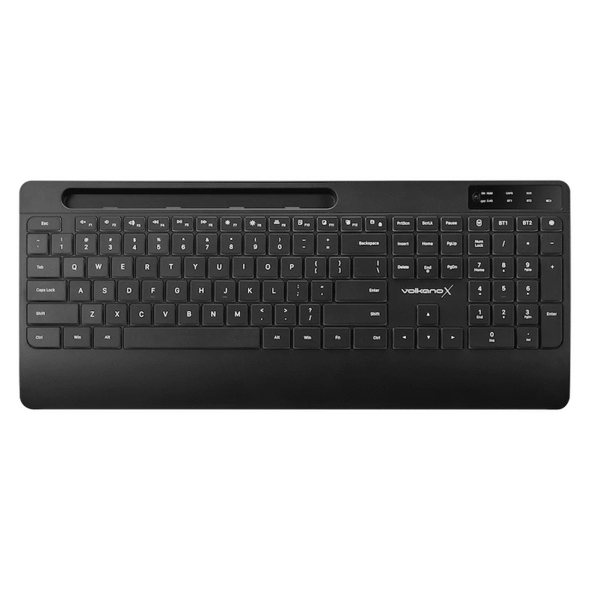VolkanoX Computer Peripherals VolkanoX Gem Bluetooth Wireless Keyboard and Mouse - Black