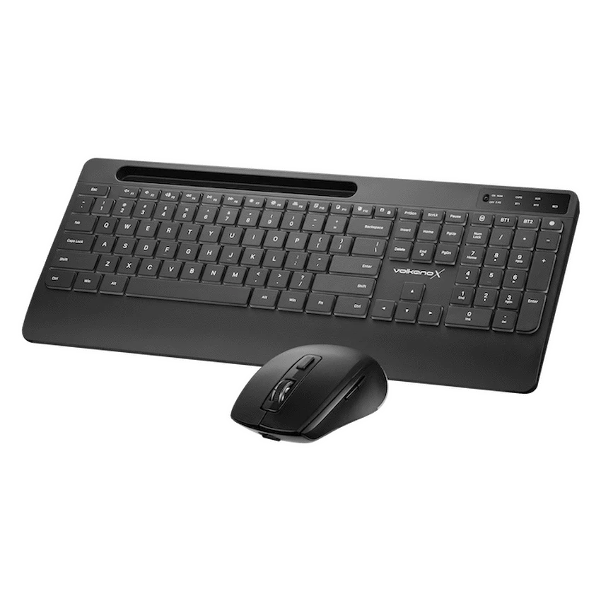 VolkanoX Computer Peripherals VolkanoX Gem Bluetooth Wireless Keyboard and Mouse - Black