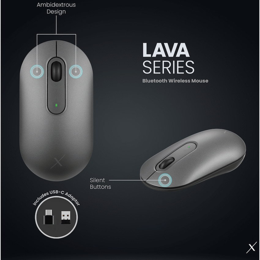 VolkanoX Computer Peripherals VolkanoX Lava Bluetooth Wireless Mouse - Gunmetal
