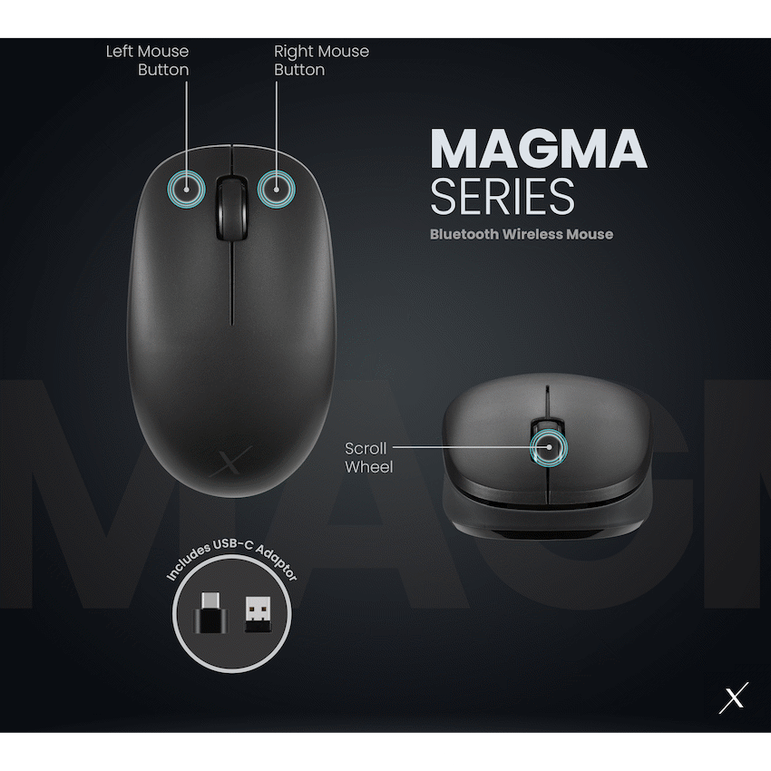 VolkanoX Computer Peripherals VolkanoX Magma Bluetooth Wireless Mouse - Graphite