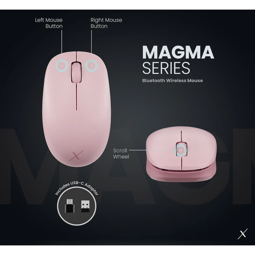 VolkanoX Computer Peripherals VolkanoX Magma Bluetooth Wireless Mouse - Rose