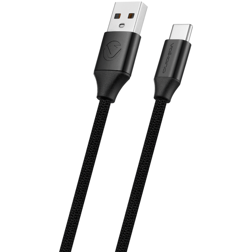 VolkanoX Mobile Accessories Volkano Weave Series Braided Type-C Cable 1.2m 60w - Black
