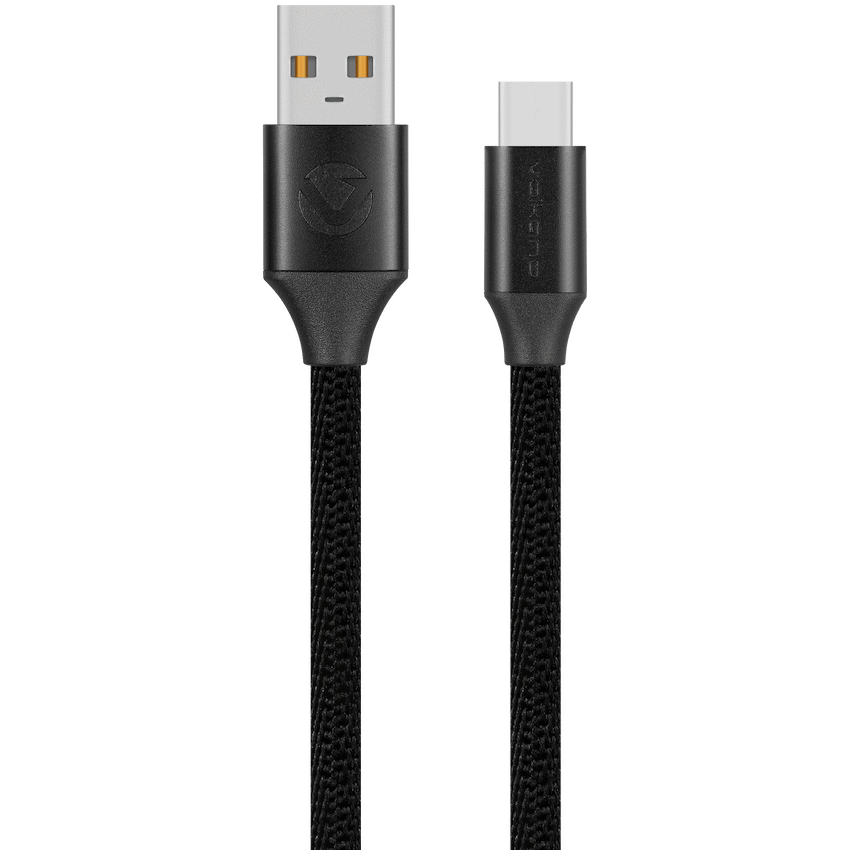 VolkanoX Mobile Accessories Volkano Weave Series Braided Type-C Cable 1.2m 60w - Black