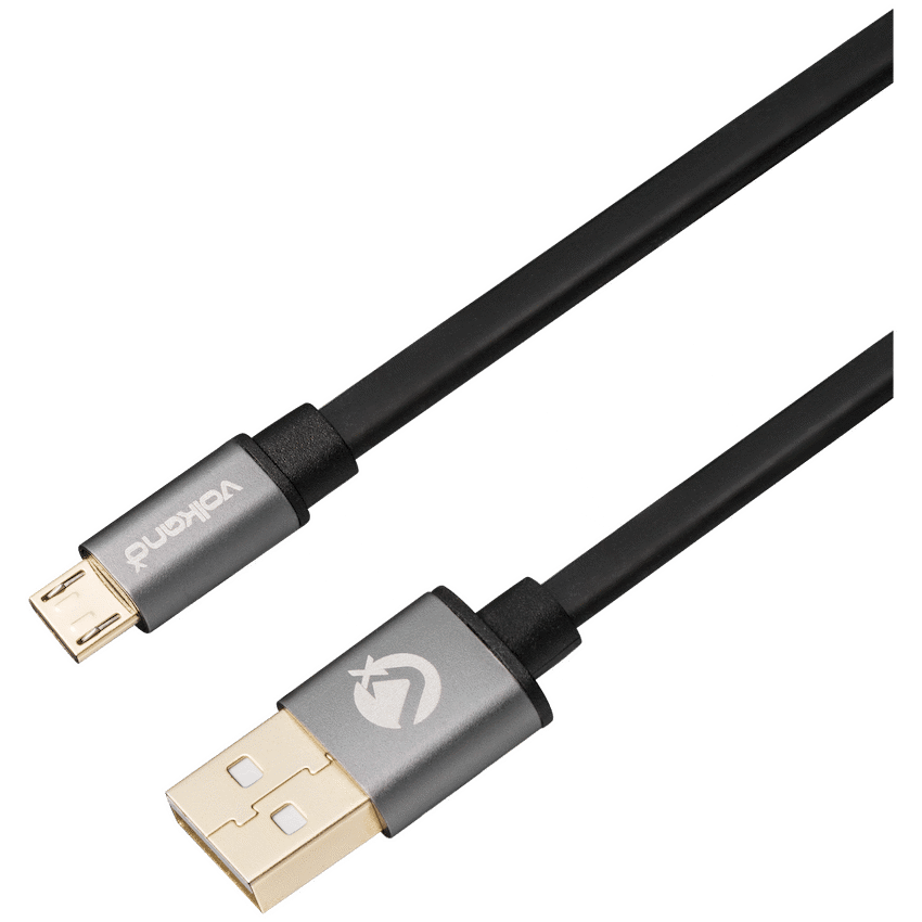 VolkanoX Mobile Accessories VolkanoX Couple Series Micro USB Premium Twin Pack 1m Charge/Data Cable - Black