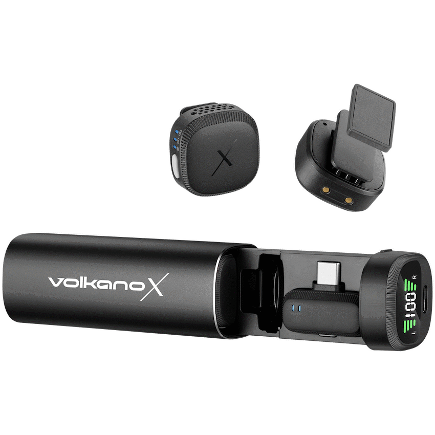 VolkanoX VolkanoX Lucid Series Lavalier Microphones with Charging Case