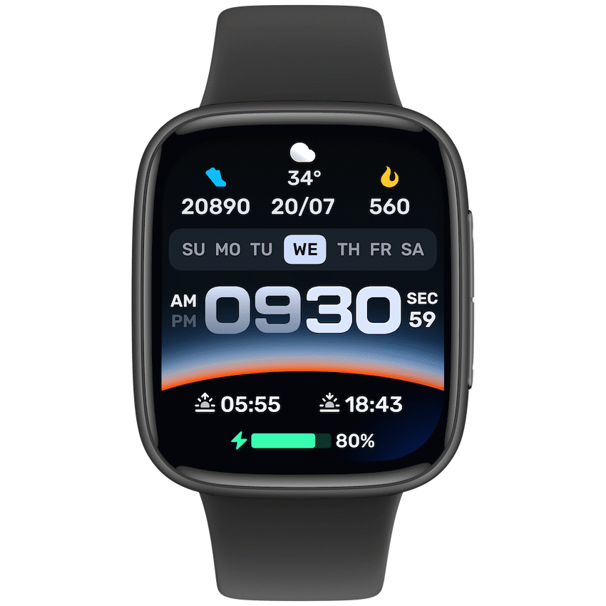 VolkanoX VolkanoX Solaris Series Fitness Smartwatch - Black