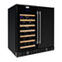 Snomaster 34 Bottle + 95L Black Pro Series Double Door Wine/Beverage Cooler - VT-19DPRO