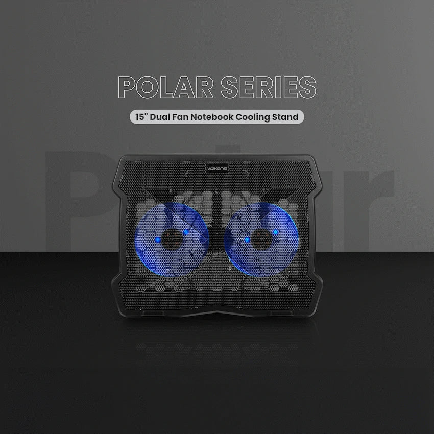 VX Gaming Gaming Volkano Polar Series 15" Dual Fan Notebook Cooling Stand